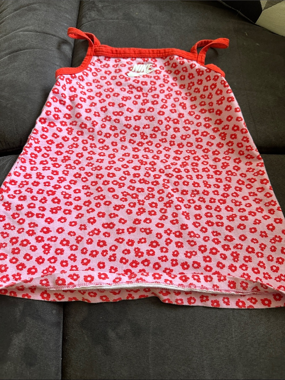 Nike Red Floral Pink Tank